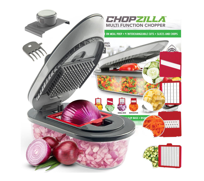Chopzilla Multi-Function Food Chopper - 4 Interchangeable Cuts — View 8