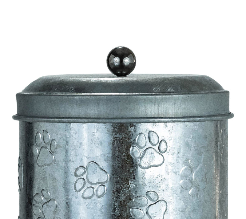 10 Strawberry Street Puppy Paws Galvanized Canister, Small — View 2