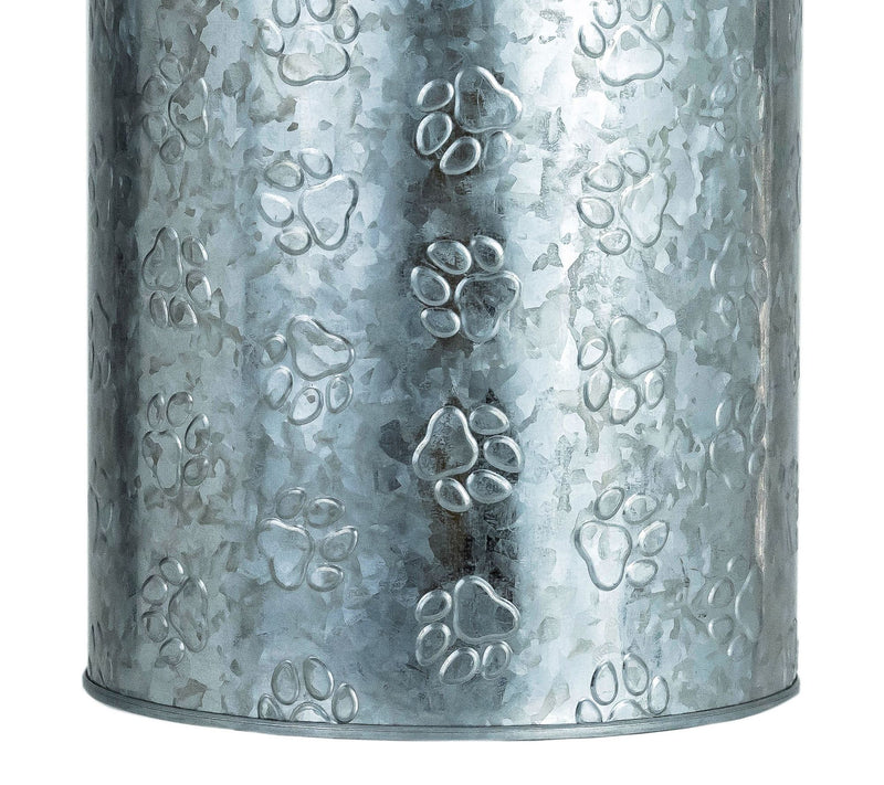 10 Strawberry Street Puppy Paws Galvanized Canister, Small — View 3