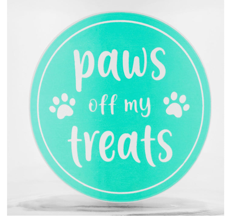 10 Strawberry Street "Paws Off" Glass Treat Canister — View 3