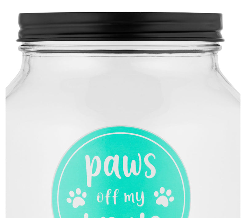 10 Strawberry Street "Paws Off" Glass Treat Canister — View 2