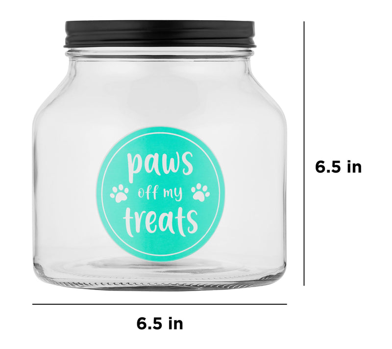 10 Strawberry Street "Paws Off" Glass Treat Canister — View 4