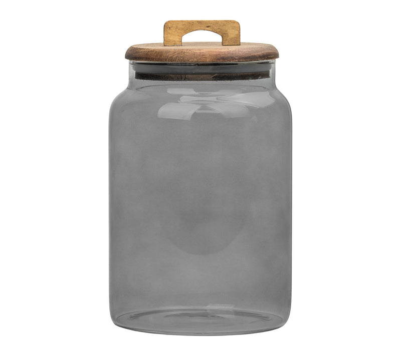 10 Strawberry Street Acacia Set of 3 GraduatedGlass Canisters — View 2