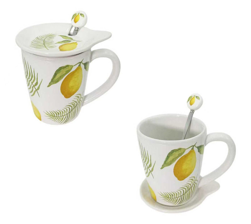 Temp-tations Set of (2) 16-oz Lidded Mugs with Spoons — Main view
