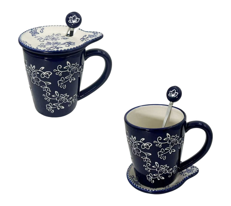 Temp-tations Set of (2) 16-oz Lidded Mugs with Spoons — View 8