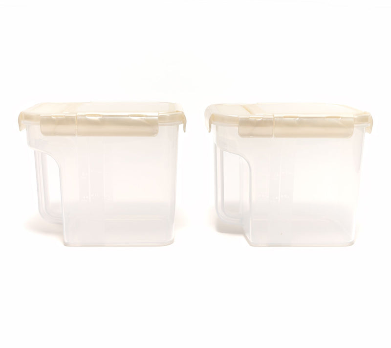 LocknLock Set of (2) 10.5-Cup Flip-Top Pantry Storage Set w/ Side Handles — View 7