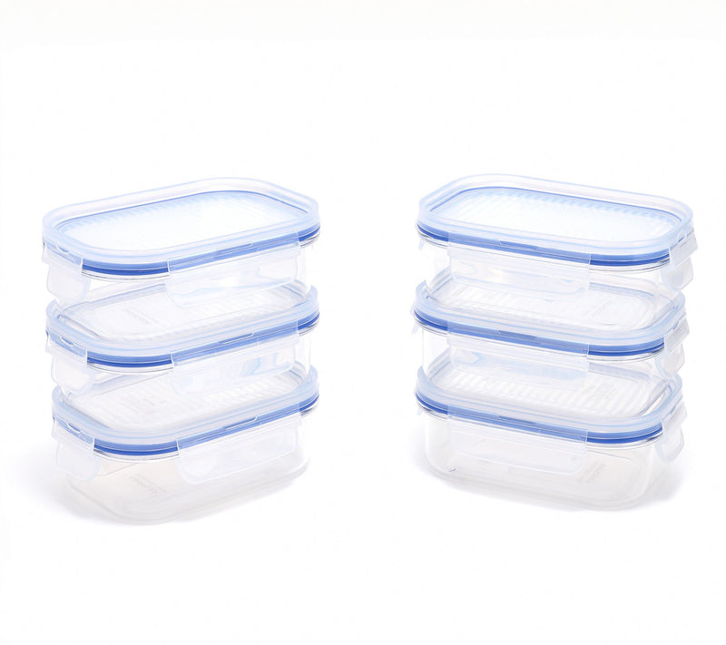LocknLock Set of 6 Mini Stackable Tritan Rectangles — View 9