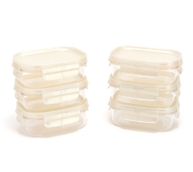 LocknLock Set of 6 Mini Stackable Tritan Rectangles — View 11