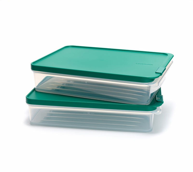 LocknLock Set of 2 Freezer Fit Rectangle Storage Containers — View 6
