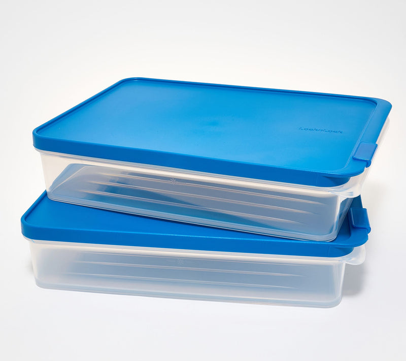 LocknLock Set of 2 Freezer Fit Rectangle Storage Containers — View 7