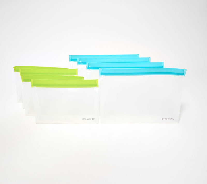 Prepology Set of 8 Reusable Zip-Top Food Storage Bags — View 5