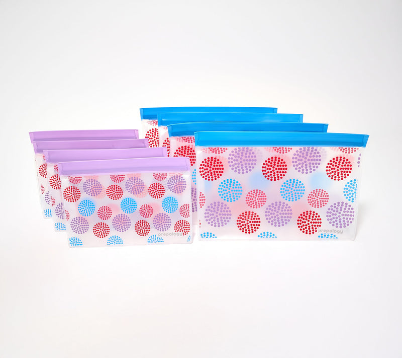 Prepology Set of 8 Reusable Zip-Top Food Storage Bags — View 4