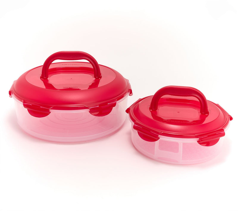 LocknLock 2-Pc Small & Large Nestable Pie Carriers — View 16