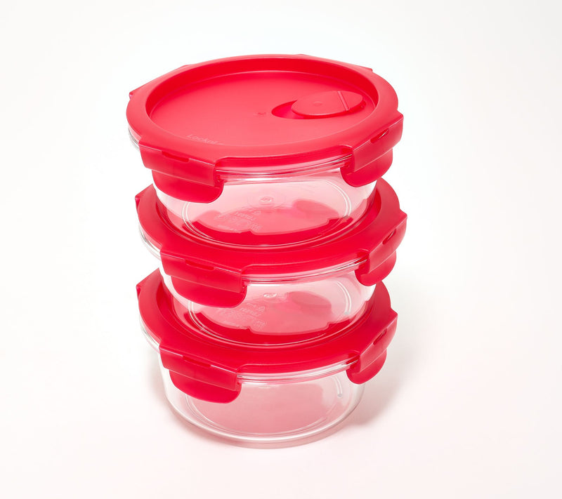 LocknLock Set of 3 Tritan Bowls w/ Vented Lids — View 15