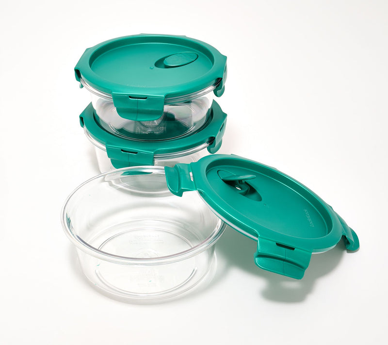LocknLock Set of 3 Tritan Bowls w/ Vented Lids — View 16