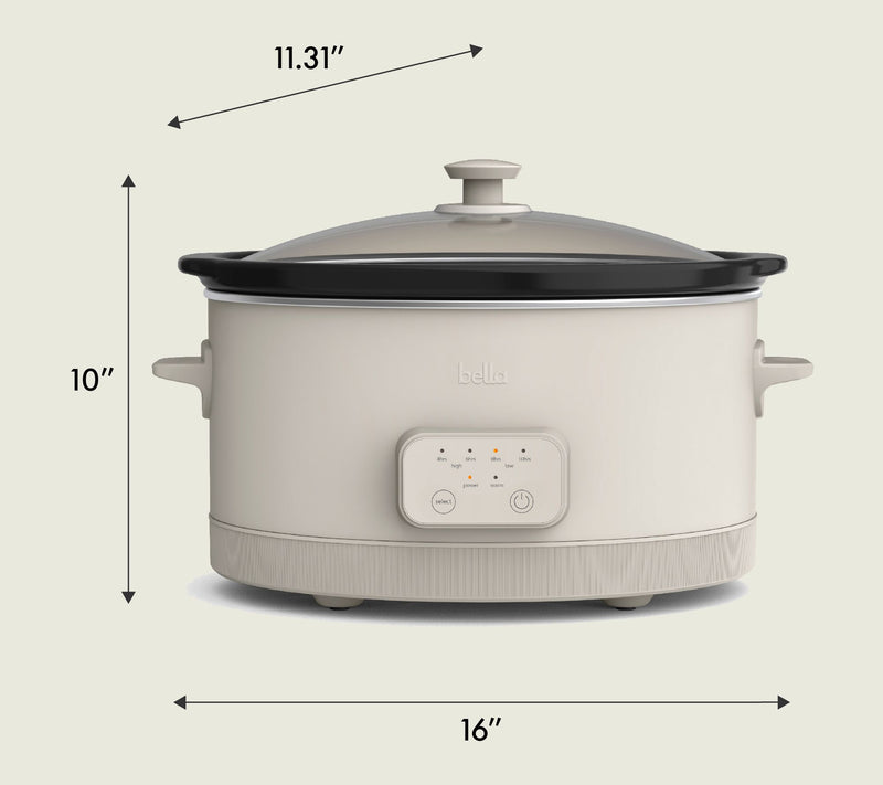 Bella 6.0 QT Programmable Slow Cooker — View 3