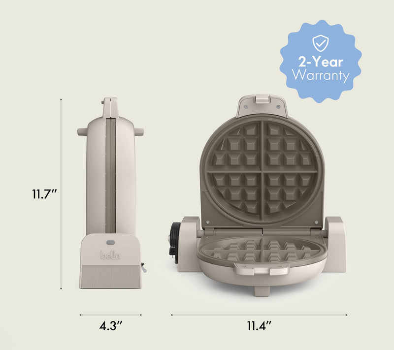 Bella Flip-n-Store Ceramic Waffle Maker — View 3