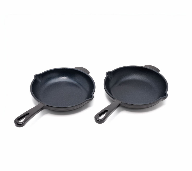 Geoffrey Zakarian S/2 CeramicNonstick Cast Iron 6" Skillets — View 6