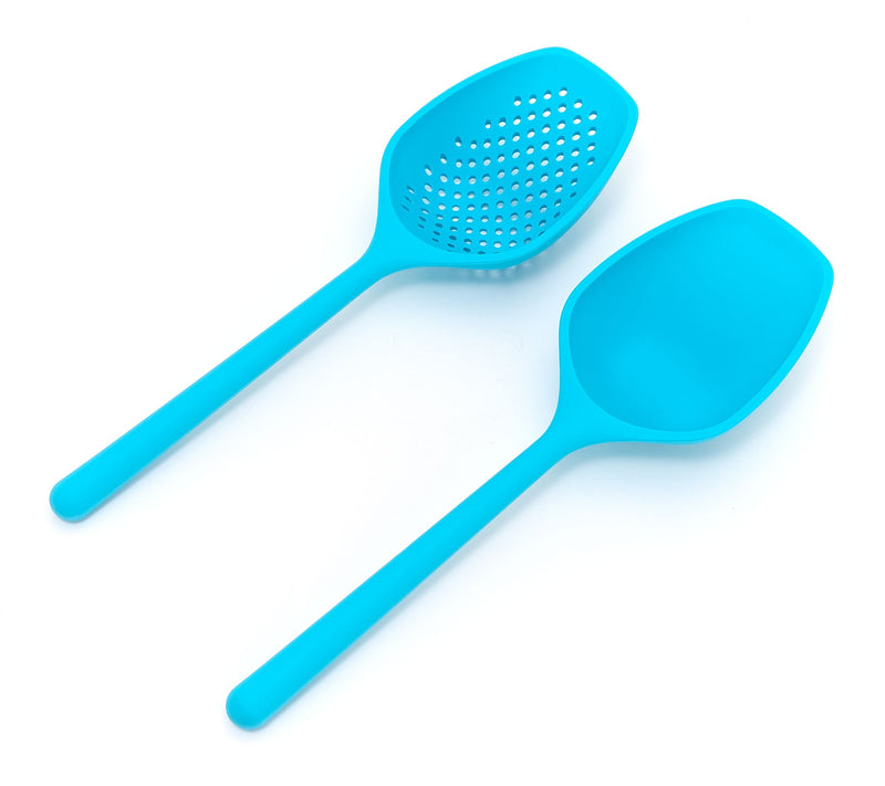 Kochblume Set of (2) 12" Silicone Scoop & Strain Tools — View 3