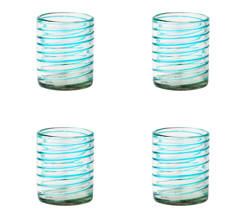 10 Strawberry Street Set of 4 Meridia Mexican DOF Glasses — Main view