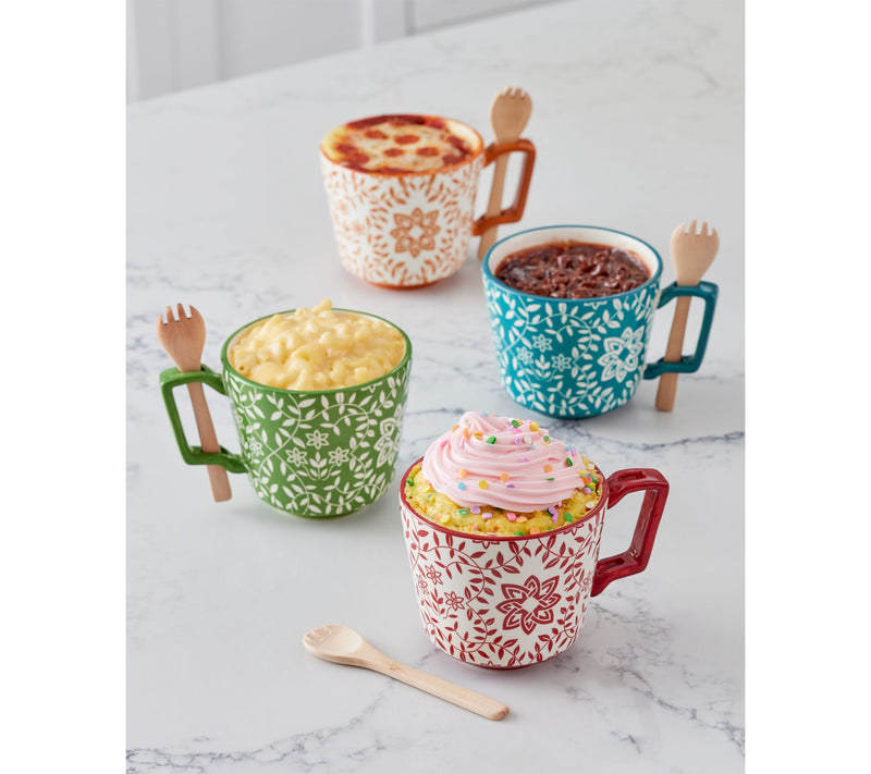 GemmaMade Set of 2 16-oz Microwave Magic Mugs w/ Sporks — View 10