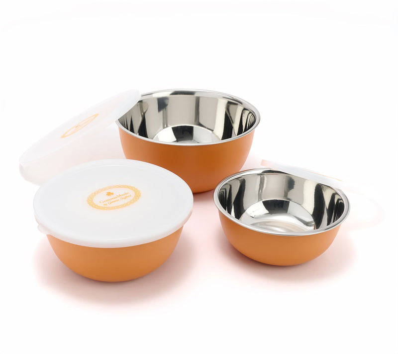 GemmaMade 3-Piece Microwave-Safe Magic Mixing Bowls — View 2