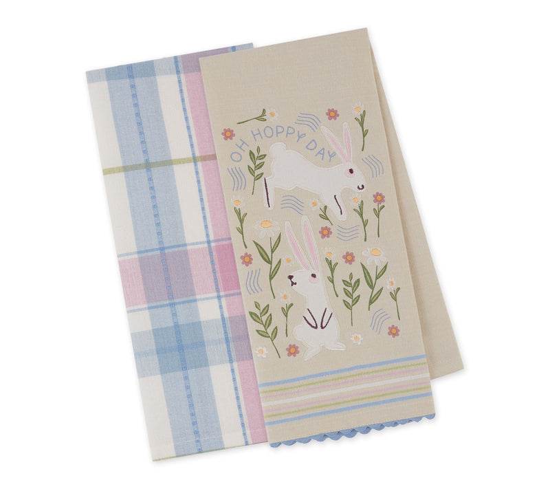 Design Imports Oh Hoppy Day Kitchen Towel Set/2 — View 5
