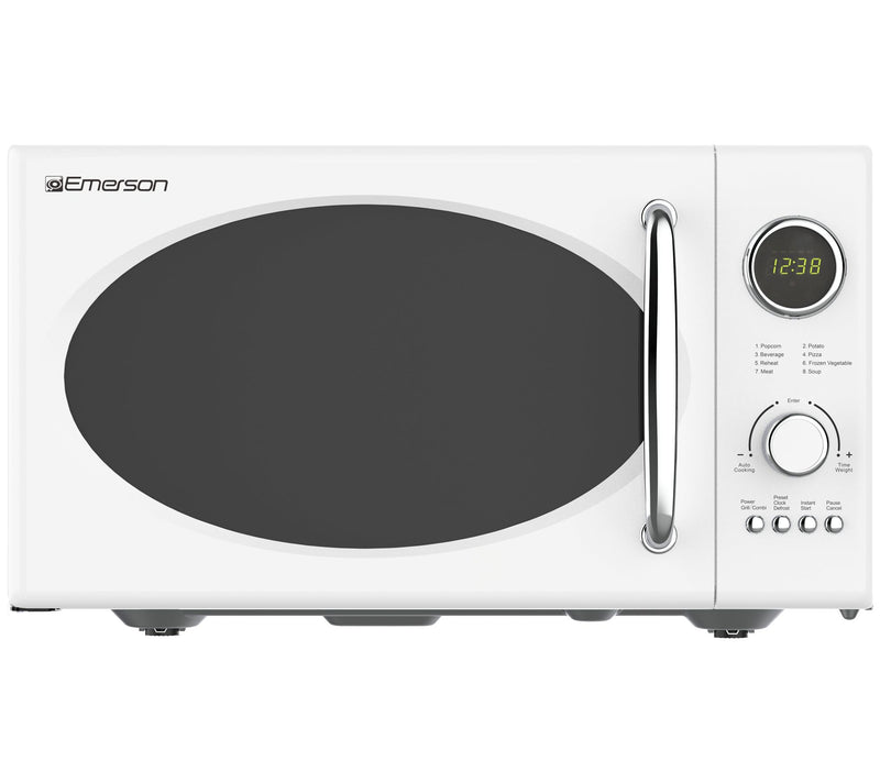 Emerson 0.9 CU FT 800W Retro Microwave Oven w/ Grill — View 5