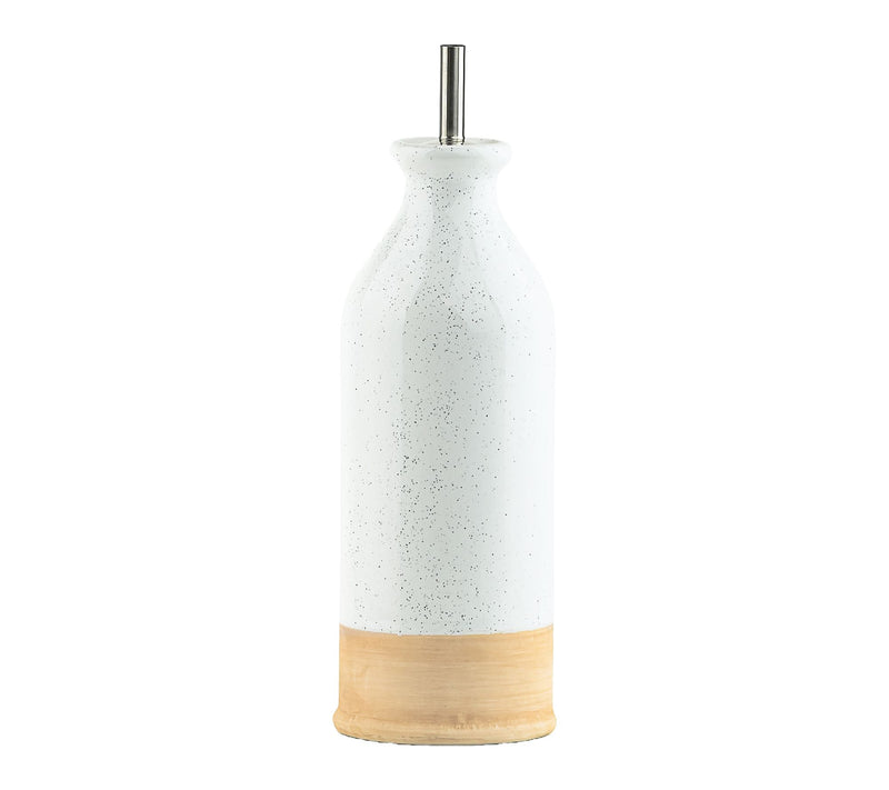 10 Strawberry Street Embossed White Oil Cruet — View 26
