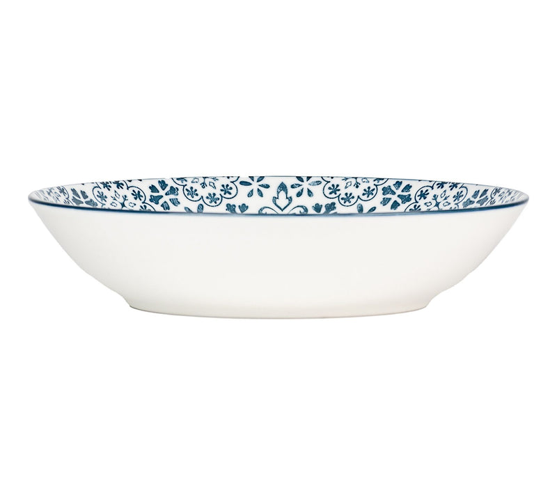 10 Strawberry Street Set of 6 Mediterranean Blue Pasta Plates — View 3