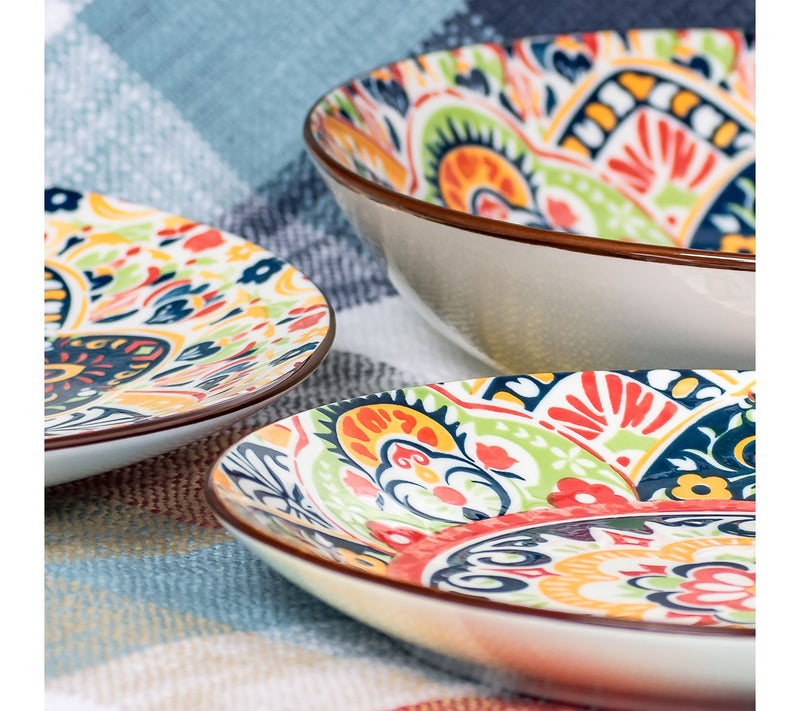 10 Strawberry Street Set of 6 Fiesta Bloom Salad Plates — View 4