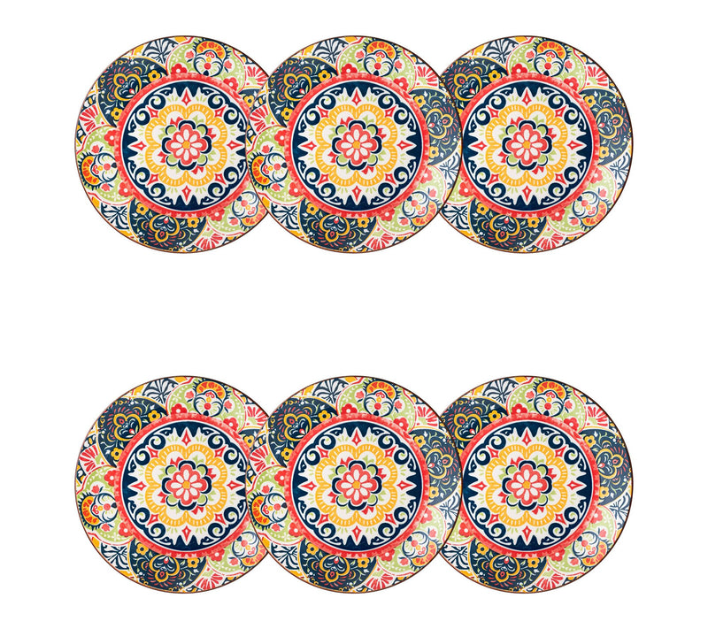 10 Strawberry Street Set of 6 Fiesta Bloom Salad Plates — View 7