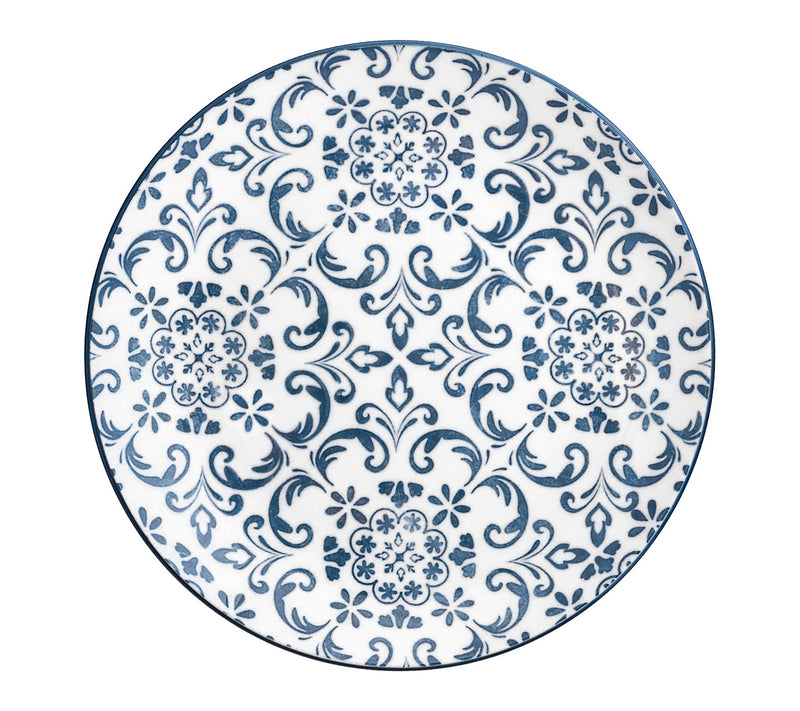 10 Strawberry Street Set of 6 Mediterranean Blue Salad Plates — View 2