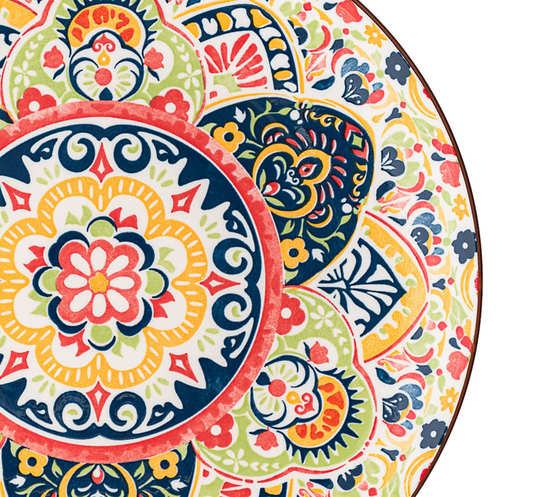10 Strawberry Street Set of 6 Fiesta Bloom Dinner Plates — View 3