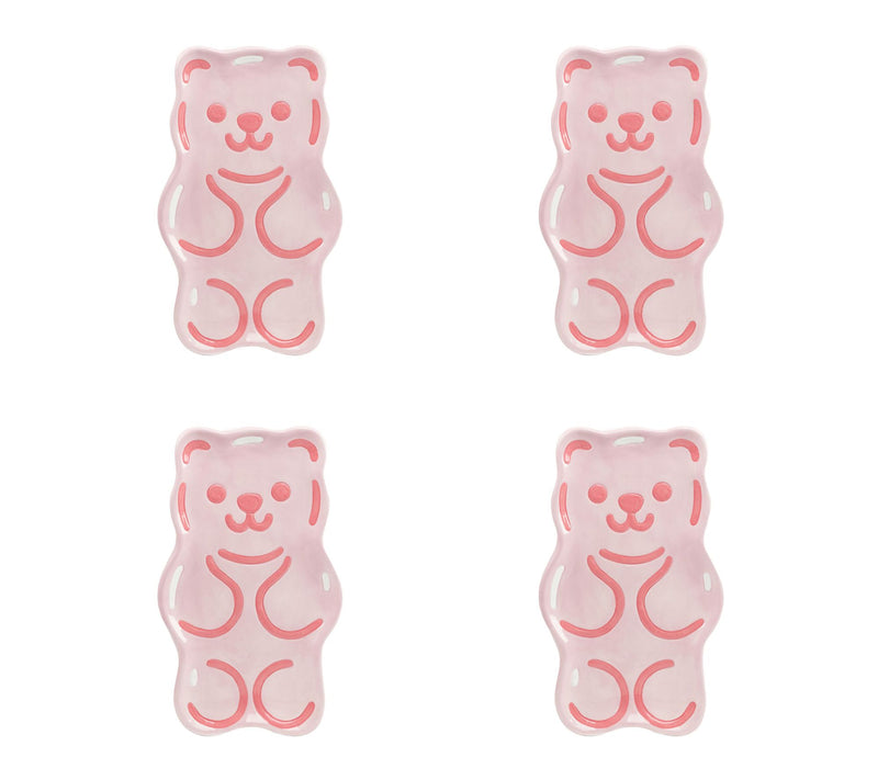 10 Strawberry Street Set of 4 Gummy Bear Appetizer Plates — View 7