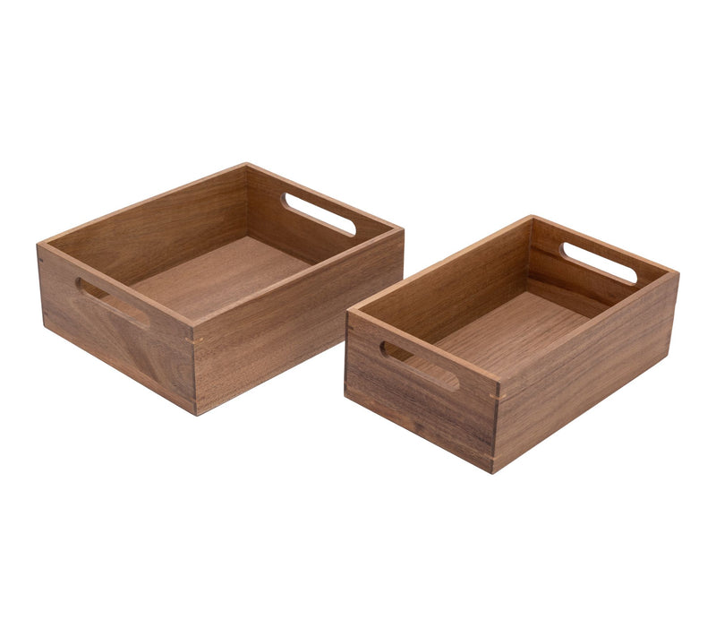 Seville Classics 9-Piece Acacia Wood Kitchen Storage Organizer — View 4