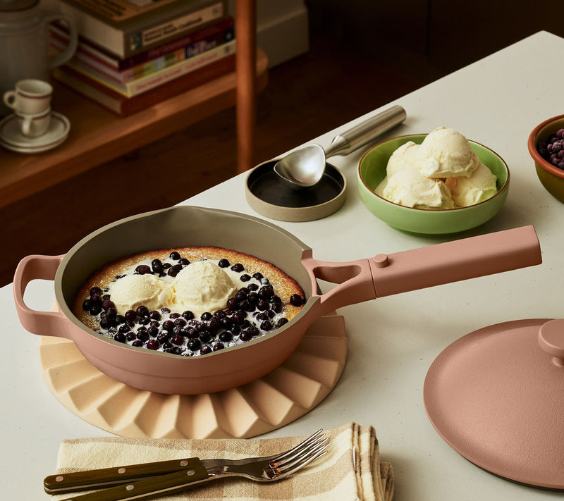 Our Place Ceramic Nonstick 8" Mini Always Pan w/ Pleat Trivet — View 2