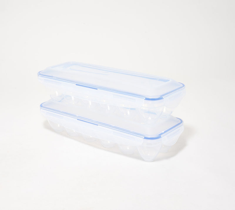 LocknLock Set of (2) 12-Count Egg Keepers w/ Locking Lids — View 11