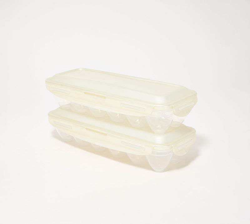 LocknLock Set of (2) 12-Count Egg Keepers w/ Locking Lids — View 14