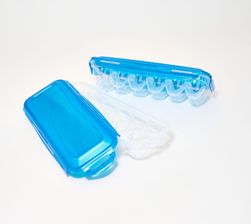 LocknLock Set of (2) 12-Count Egg Keepers w/ Locking Lids — View 2