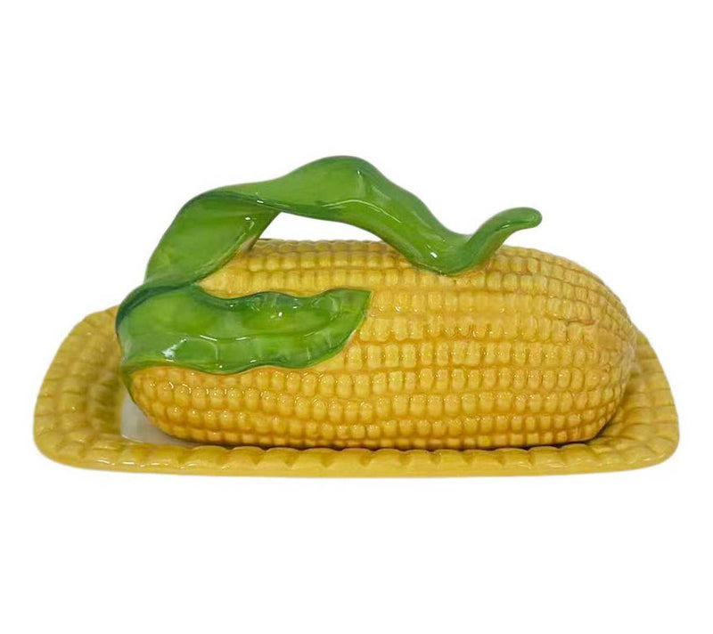 Temp-tations Nostalgic Corn Cob Lidded Butter Dish — Main view
