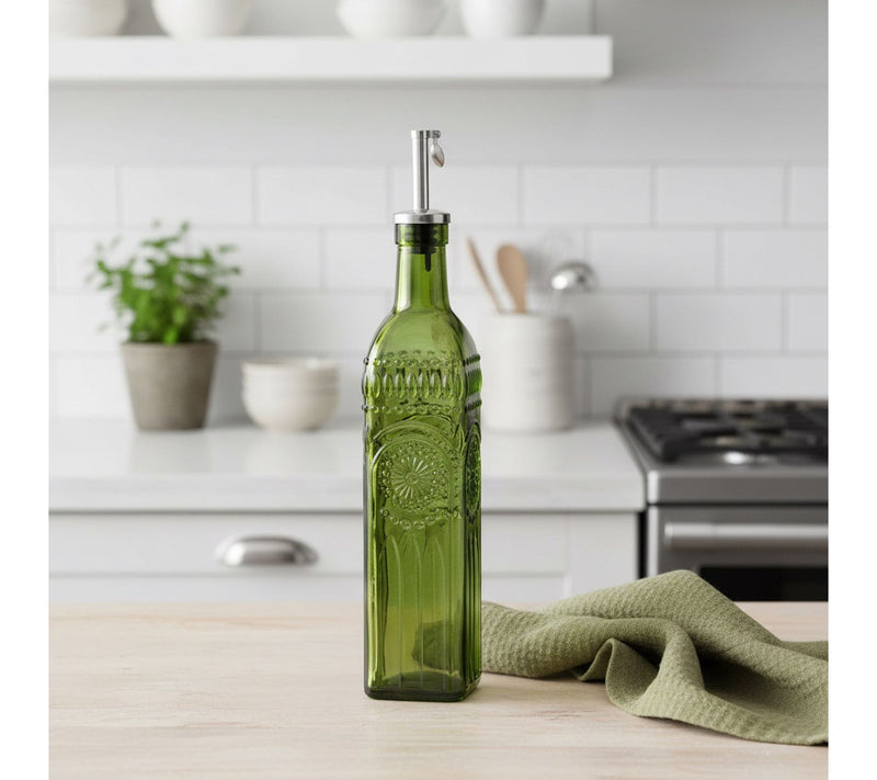 10 Strawberry Street Devonshire Textured Glass Oil Cruet — View 6