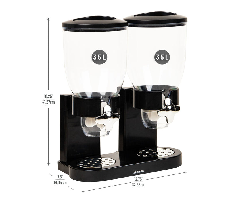 Mind Reader Double Cereal Dispenser for Countertop — View 3