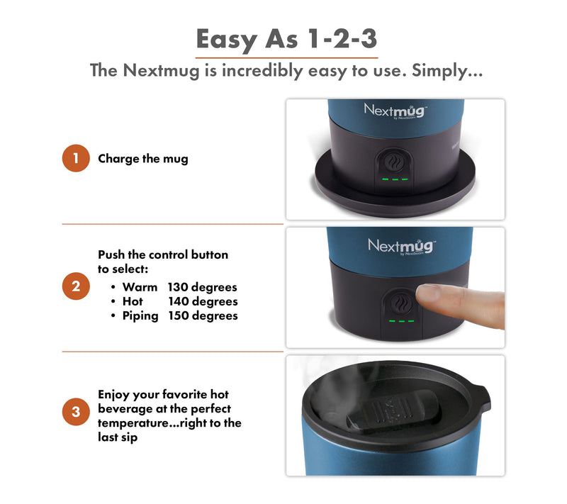 Nextmug GO Self-Heating Temperature Control 16-oz Travel Mug — View 10
