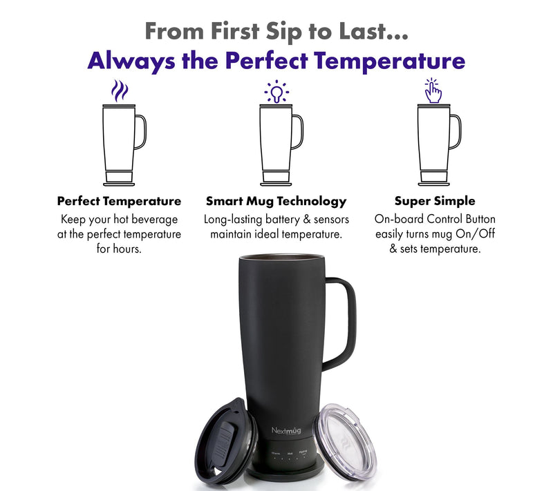Nextmug Ultra Self-Heating Temperature Controlled 24-oz Mug — View 5