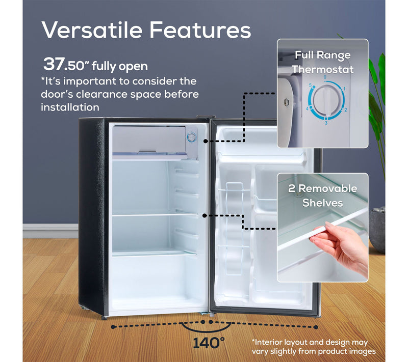 Igloo 3.2 cu. ft. Platinum Refrigerator w/ Freezer — View 5