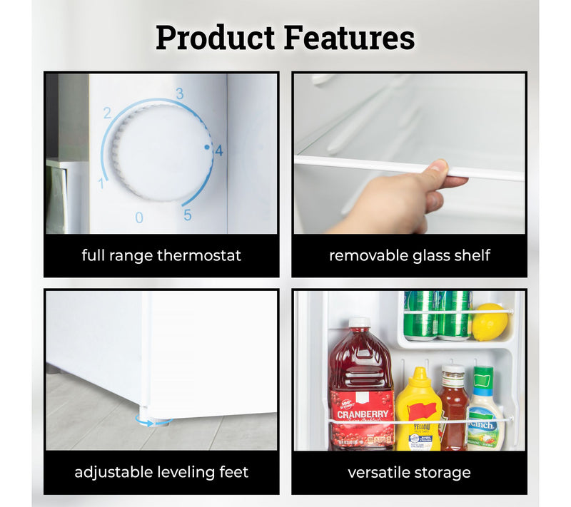 Igloo 1.6 cu. ft. Classic Compact Single Door Refrigerator — View 3