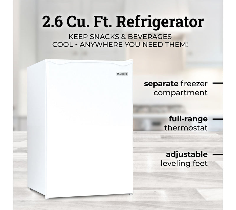 Igloo 2.6 cu. ft. Classic Compact Single Door Refrigerator — View 2