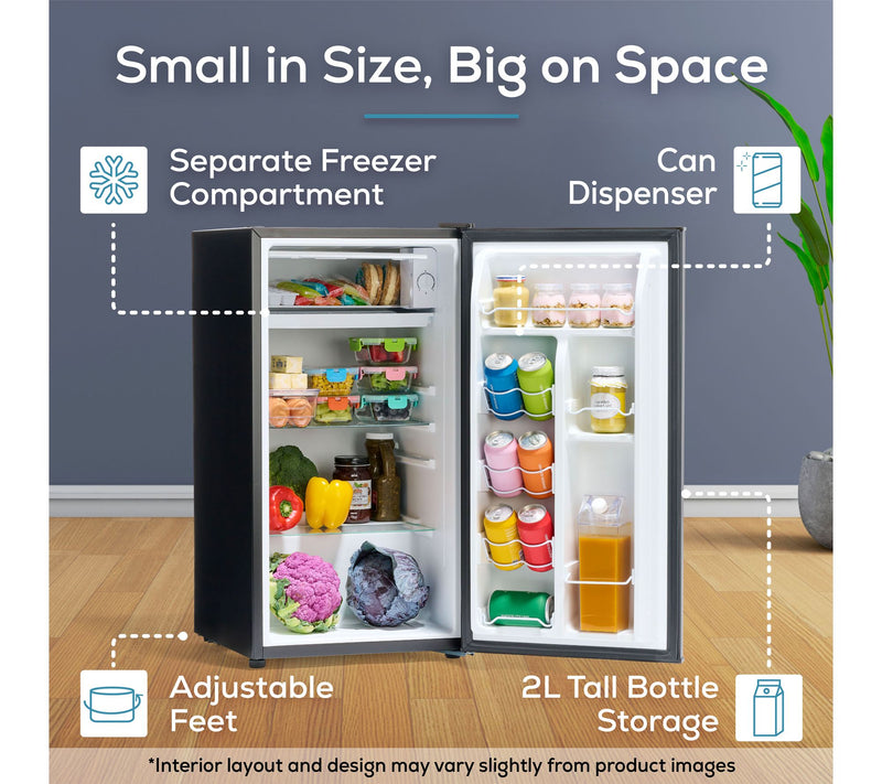 Igloo 3.2 cu. ft. Black Refrigerator w/ Freezer — View 3