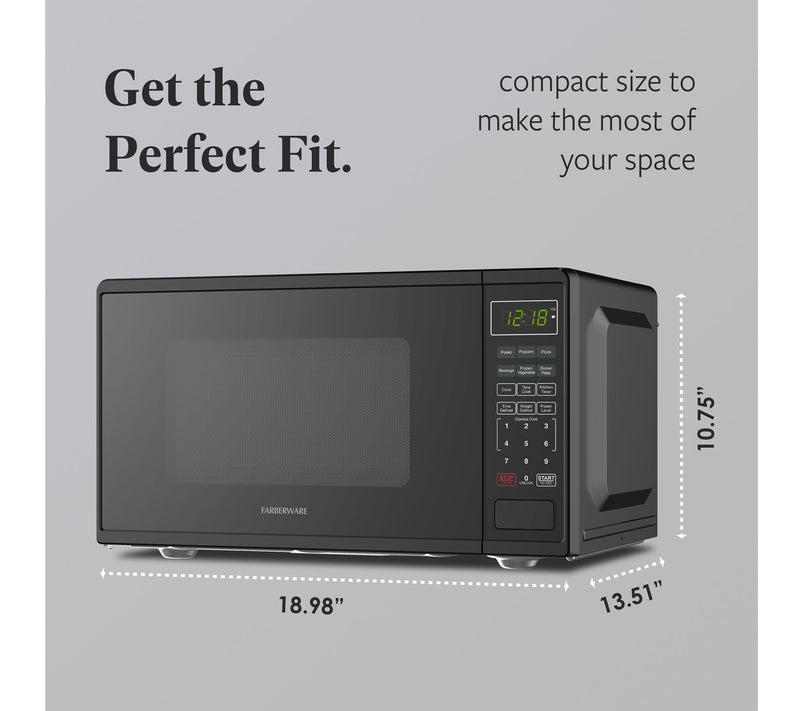 Farberware 0.9 cu. ft. 900 Watt Microwave Oven — View 4